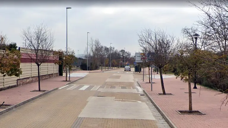 Vista de la NA-8107 en la Traves&iacute;a de Olaz. que va a ser rehabilitada. GOOGLEMAPS