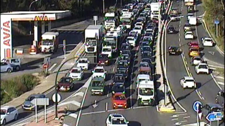 Imagen de las retenciones en el nudo de Zizur. CEDIDA