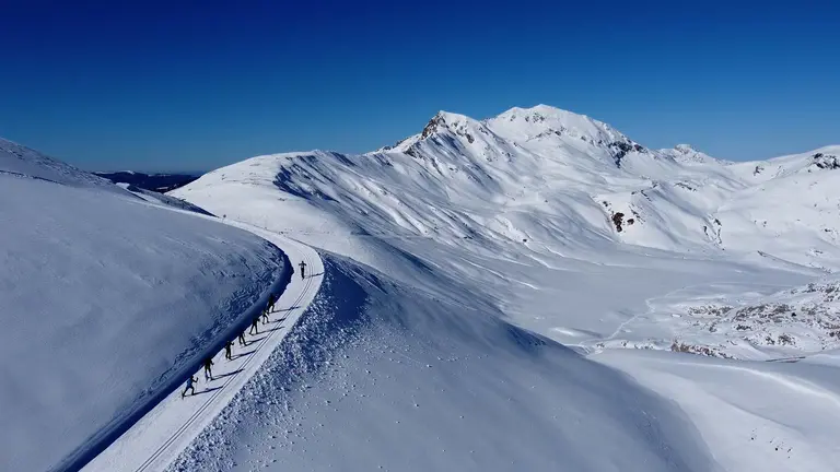 Imagen de archivo de la pista de esqu&iacute; Larra - Belagua en Navarra durante la temporada de invierno. CEDIDA