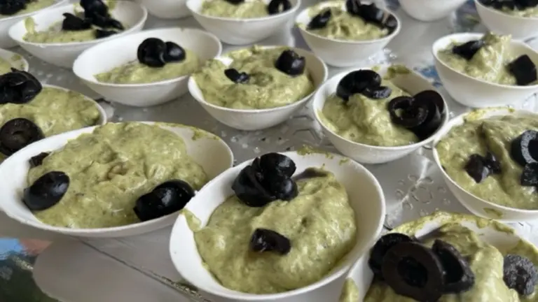 Imagen de uno de los platos que se han degustado en la Feria de la Verdura. CEDIDA