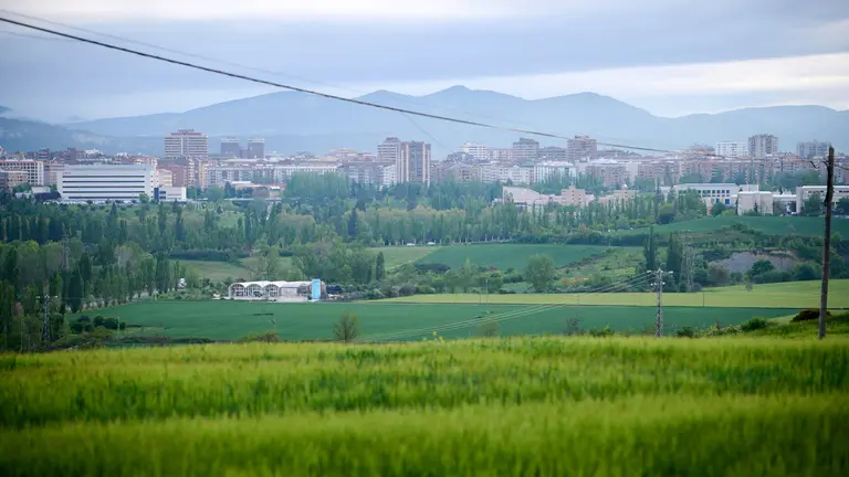 Vista de Donapea, zona donde se prev&eacute;n modificaciones urban&iacute;sticas. PABLO LASAOSA