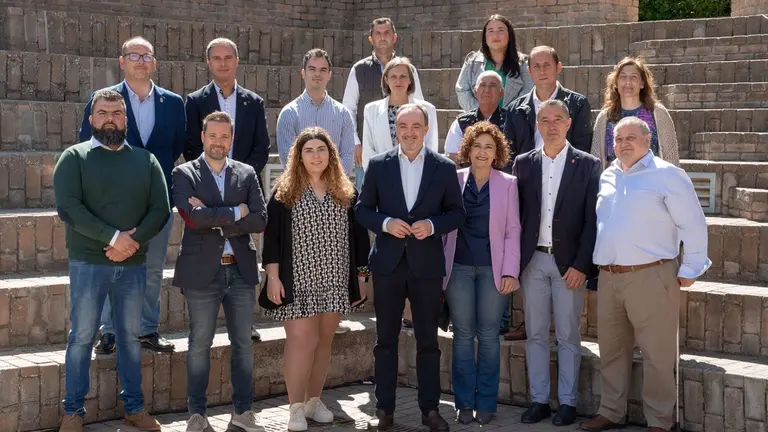 El presidente de UPN, Javier Esparza, en la presentaci&oacute;n de las candidaturas de la Ribera - UPN