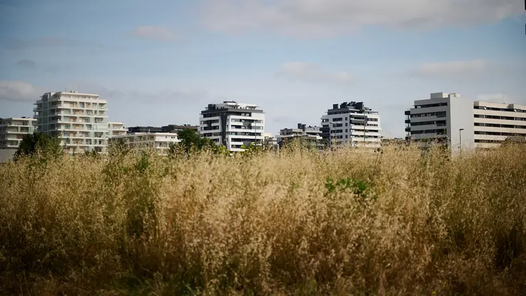 Vista del barrio de Pamplona, Soto de Lezkairu. PABLO LASAOSA