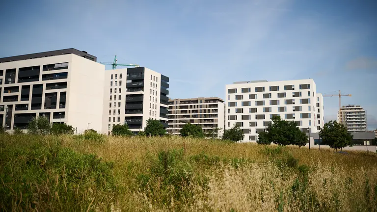 Vista del barrio de Pamplona, Soto de Lezkairu. PABLO LASAOSA
