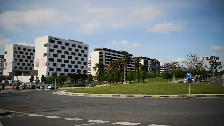 Vista del barrio de Pamplona, Soto de Lezkairu. PABLO LASAOSA