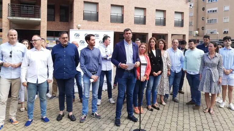Javier Garc&iacute;a, presidente del PPN, en el acto celebrado en Bara&ntilde;&aacute;in - EUROPA PRESS