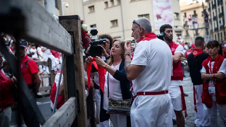 Homenaje a Daniel Jimeno en la curva de Telef&oacute;nica, donde muri&oacute; corneado por un toro de Jandilla en 2009. JASMINA AHMETSPAHIC
