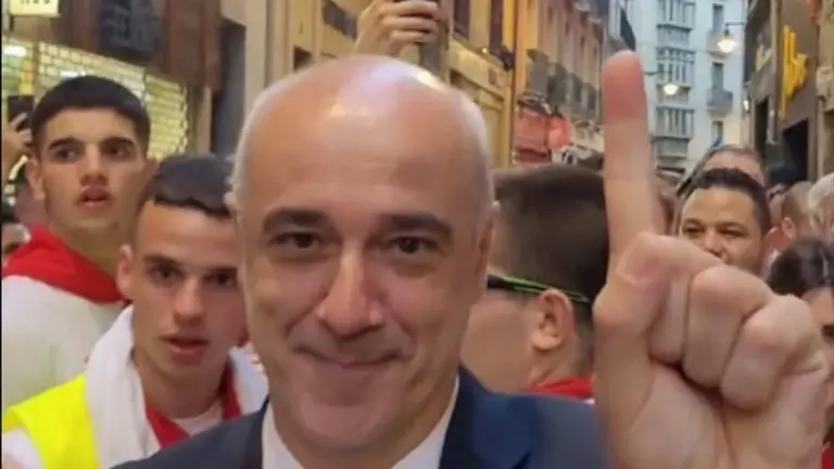 Jos&eacute; Vicente Egea, director de la banda de m&uacute;sica municipal La Pamplonesa.