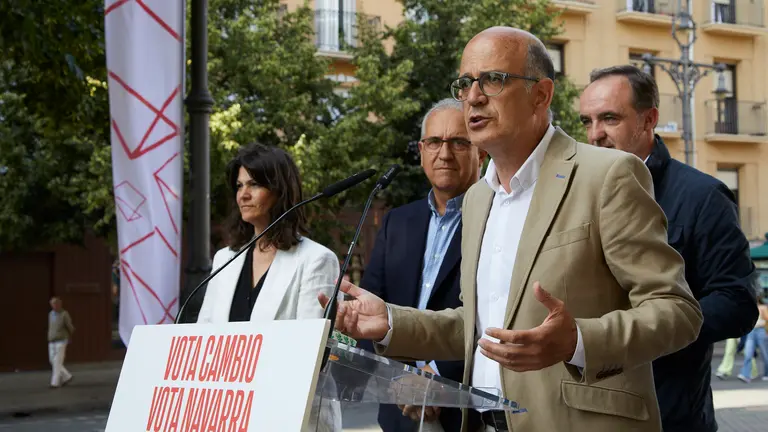 Acto de cierre de campa&ntilde;a de UPN con la participaci&oacute;n del candidato al Congreso en las elecciones generales del 23-J, Alberto Catal&aacute;n, y del presidente del partido, Jos&eacute; Javier Esparza. I&Ntilde;IGO ALZUGARAY