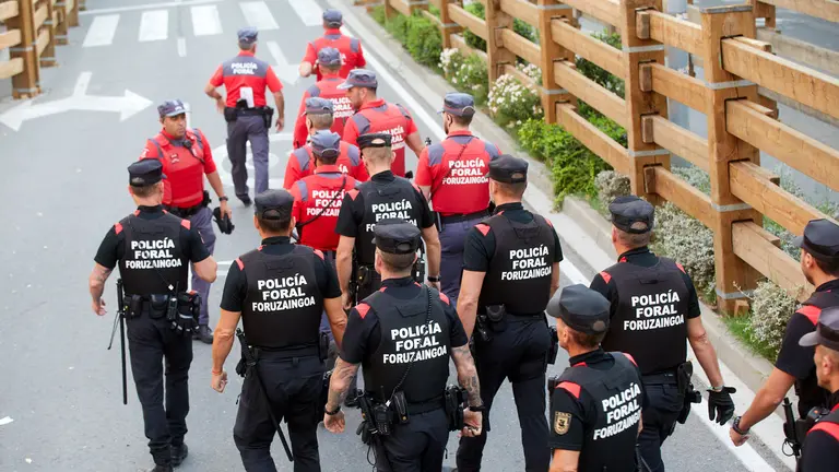 Primer encierro de Fiestas de Tudela 2023 con novillos de Prieto de la Cal. I&Ntilde;IGO ALZUGARAY