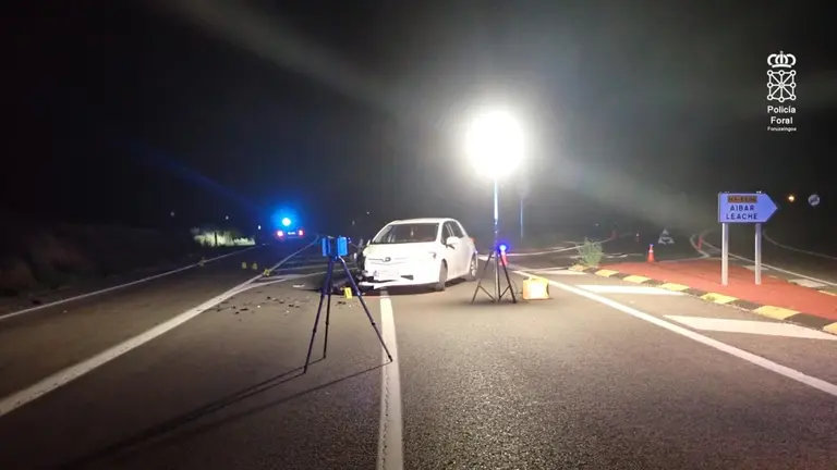 Herido grave un motorista de Burlada de 34 a&ntilde;os en un accidente en Aibar.