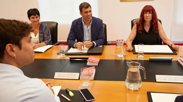 Sesi&oacute;n de la Mesa y la Junta de Portavoces del Parlamento de Navarra. I&Ntilde;IGO ALZUGARAY