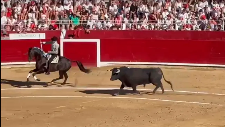Pablo Hermoso de Mendoza en Estella. NAVARRA.COM