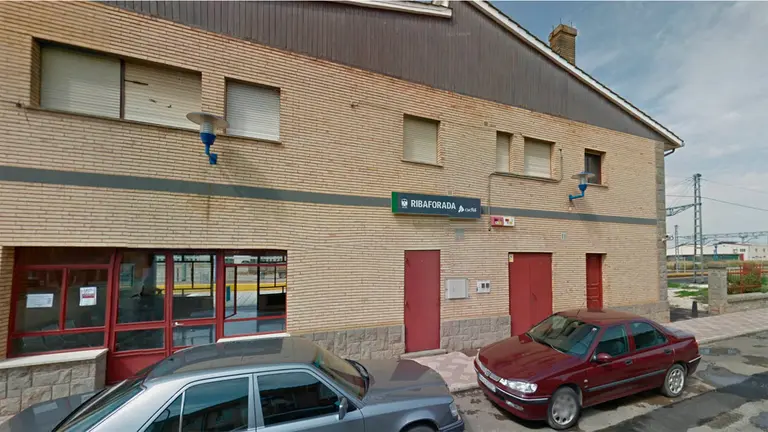 Imagen de archivo de la estaci&oacute;n de tren de Ribaforada. ARCHIVO