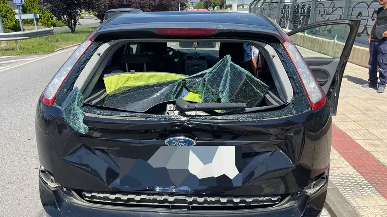 Herido grave el conductor de una moto tras una colisi&oacute;n en el pol&iacute;gono de Landaben en Pamplona. - POLIC&Iacute;A MUNICIPAL DE PAMPLONA