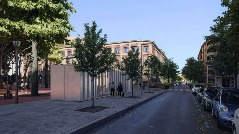 Recreaci&oacute;n de c&oacute;mo quedar&iacute;a la Plaza de la Cruz tras las obras. AYUNTAMIENTO DE PAMPLONA / ARCHIVO