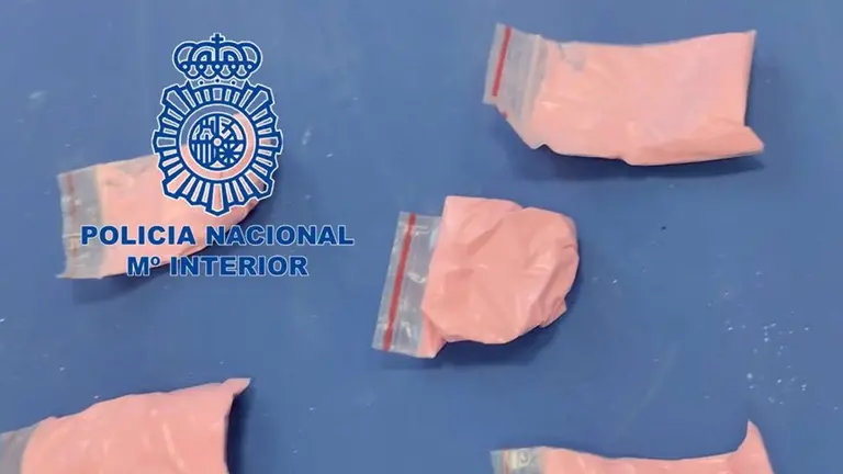 La 'coca&iacute;na rosa' intervenida. - POLIC&Iacute;A NACIONAL
