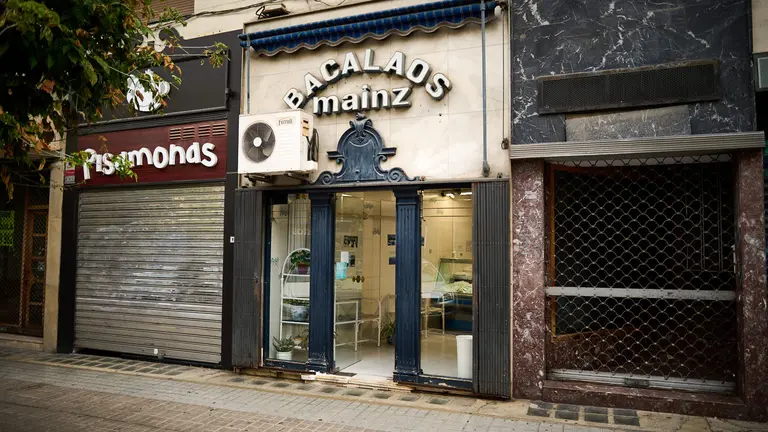 Bacalaos Mainz en la calle Sancho el Mayor de Pamplona. PABLO LASAOSA