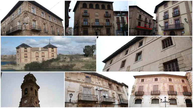 Diferentes palacios y edificios se&ntilde;oriales de la ciudad de Corella, en Navarra. AYUNTAMIENTO DE CORELLA