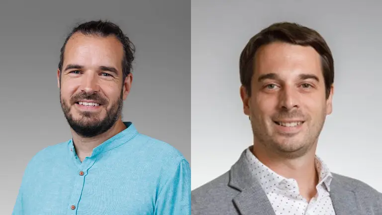 Txema Burgaleta, director gerente del Instituto Navarro de Juventud, y Amatriain Busto, subdirector. CEDIDA