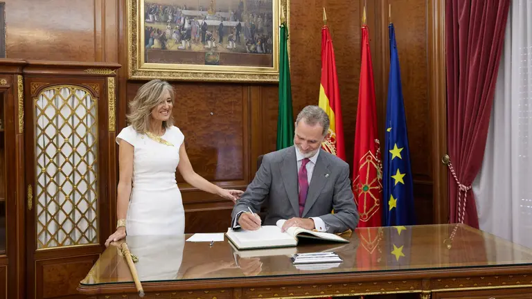 Los reyes de Espa&ntilde;a visitan Pamplona en la conmemoraci&oacute;n del 600 aniversario del Privilegio de la Uni&oacute;n. AYUNTAMIENTO DE PAMPLONA