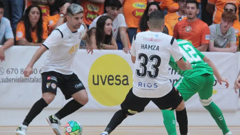 Partido de f&uacute;tbol sala entre el Ribera Navarra y el Betis Futsal en Tudela.  @RiberaNavarraFS