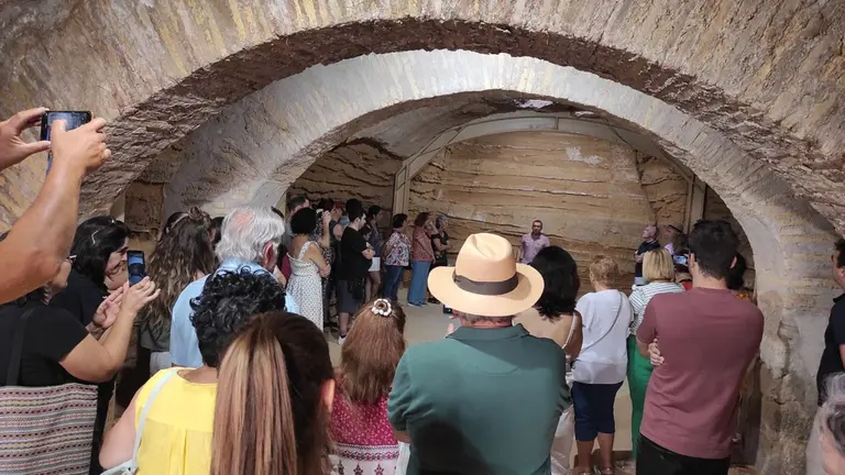 Imagen de archivo de una visita al castillo en Ablitas. AYUNTAMIENTO DE ABLITAS
