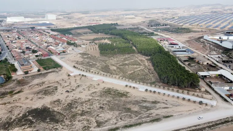 Imagen de la zona que se va a urbanizar en Fusti&ntilde;ana. AYUNTAMIENTO DE FUSTI&Ntilde;ANA