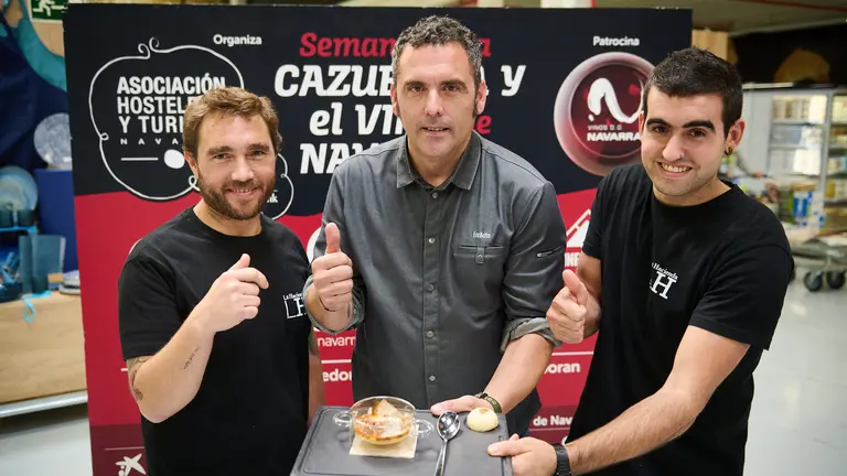 Entrega de premios de la '22 Semana de la Cazuelica y el Vino DO Navarra'. PABLO LASAOSA