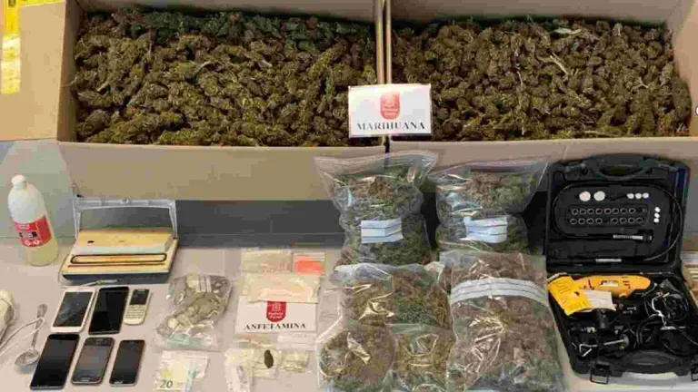 Al grupo criminal se le intervino hasta 45 kilos de diferentes drogas. CEDIDA