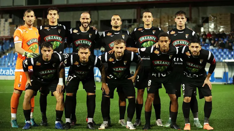 Equipo titular del Tudelano en Zubieta que sigue con paso firme por la segunda RFEF. @cdtudelano