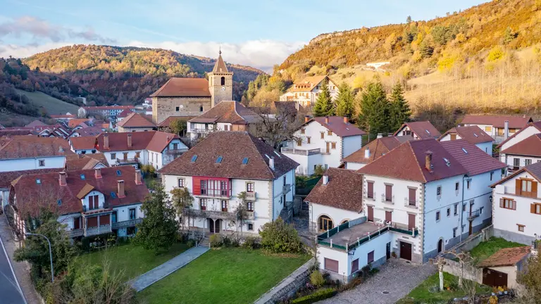 El pueblo de Ezcároz en el Valle de Salazar en Navarra. Francis Vaquero