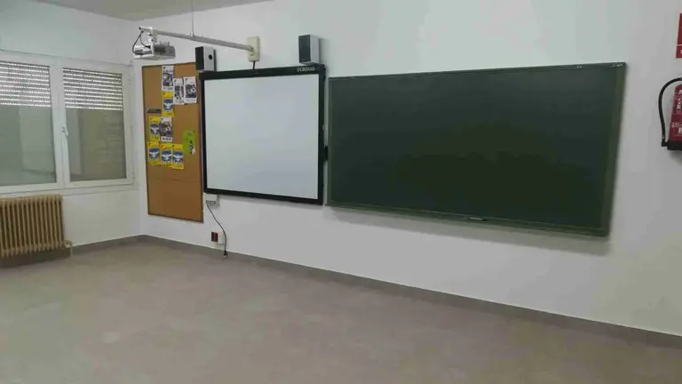 Aula reformada en el Colegio P&uacute;blico de Ablitas. CEDIDA
