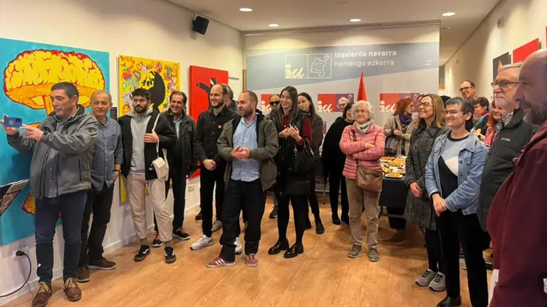 Inauguraci&oacute;n de la nueva sede de Izquierda Unida en Pamplona. IU / TWITTER
