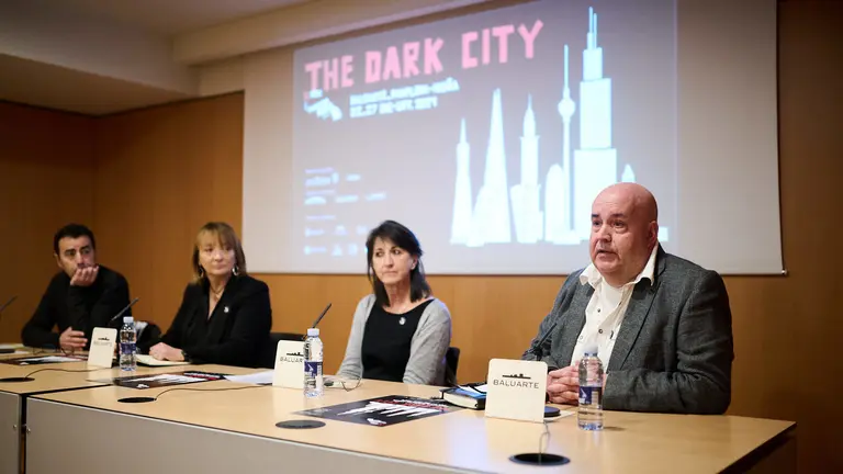 Presentaci&oacute;n de la X edici&oacute;n del Festival Pamplona Negra. PABLO LASAOSA