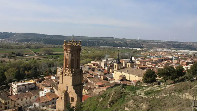Imagen panorámica de Peralta, Navarra. N.martinez.2017