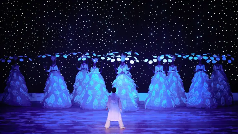 Imagen de archivo un espectáculo durante Navidad. Baluarte