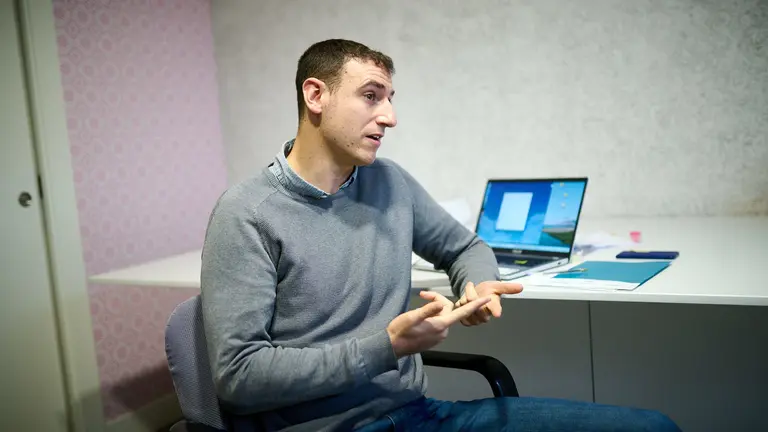 Néstor Irigoyen, de Saremedia, empresa dedicada a la gestión digital para empresas. PABLO LASAOSA