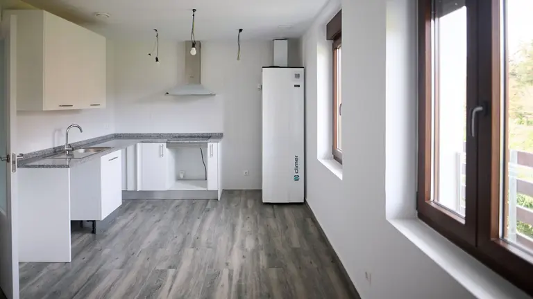 Imagen de uno de los nuevos pisos  en un pueblo de Navarra para alquiler social. CEDIDA