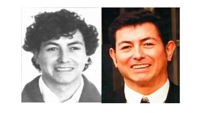 Foto montaje de dos im&aacute;genes del entrenador navarro Eduardo De Go&ntilde;i Desojo. INEF Madrid.