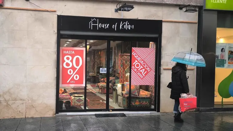 La tienda de alfombras 'House of Kilm' en la calle García Ximénez, 4 en Pamplona. NAVARRA.COM