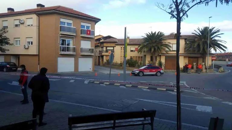 El escape de gas ha obligado a desalojar un barrio entero en Caparroso. CEDIDA