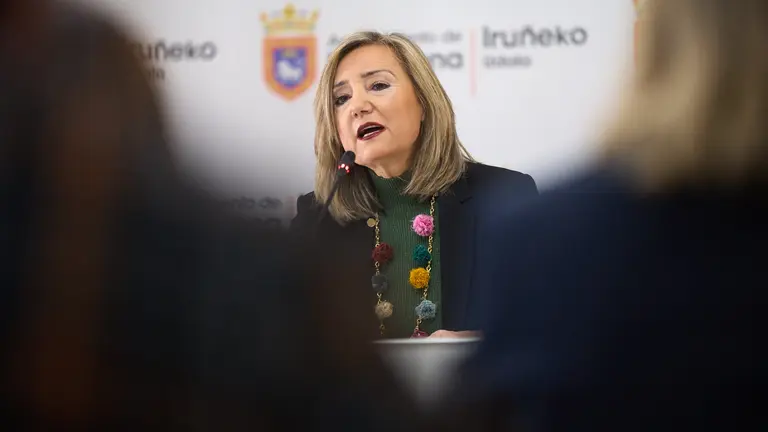La alcaldesa de Pamplona, Cristina Ibarrola, informa sobre los asuntos tratados en la Junta de Gobierno Local. I&Ntilde;IGO ALZUGARAY