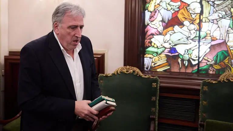 Pleno del Ayuntamiento de Pamplona con la toma de posesi&oacute;n como concejales de Juan Jos&eacute; Echeverr&iacute;a Iriarte y Miguel Matellanes Muruz&aacute;bal, de los grupos municipales de UPN y PSN, respectivamente. I&Ntilde;IGO ALZUGARAY