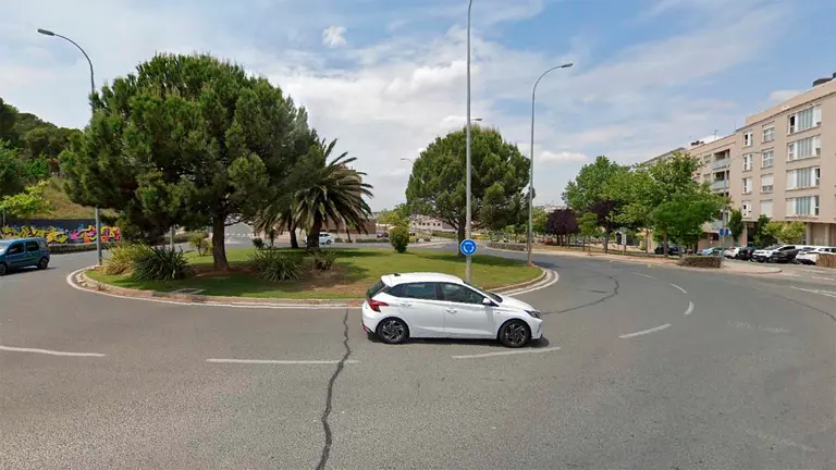 Imagen de la Glorieta Merindad de Pamplona en Tudela que estar&aacute; afectada por las obras. ARCHIVO