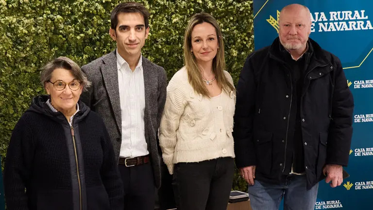 Presentación del proyecto audiovisual 'En Confianza' de Caja Rural de Navarra, en el que han participado protagonistas de distintos perfiles sociales. IÑIGO ALZUGARAY