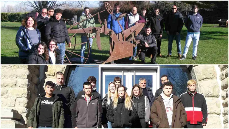 Alumnos de los cursos de ganader&iacute;a y agricultura de INTIA.