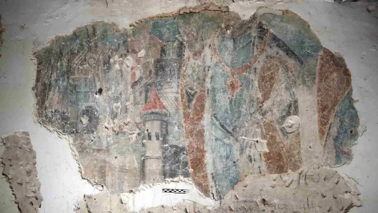 Pintura mural renacentista del Palacio de Zolina. GOBIERNO DE NAVARRA