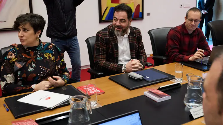 Reuni&oacute;n semanal de la Mesa y Junta de Portavoces del Parlamento de Navarra. I&Ntilde;IGO ALZUGARAY