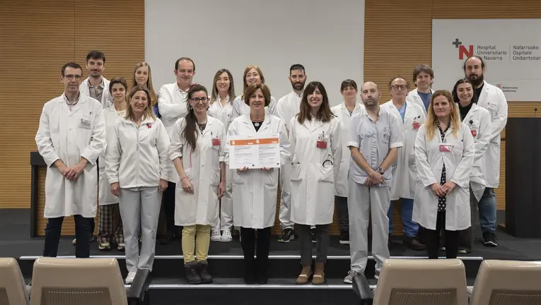 Equipo de la Unidad Funcional Integrada de Radioterapia del HUN - MAR&Iacute;A ARRAIZA-NAVARRABIOMED-FMS/GOBIERNO NAVARRA